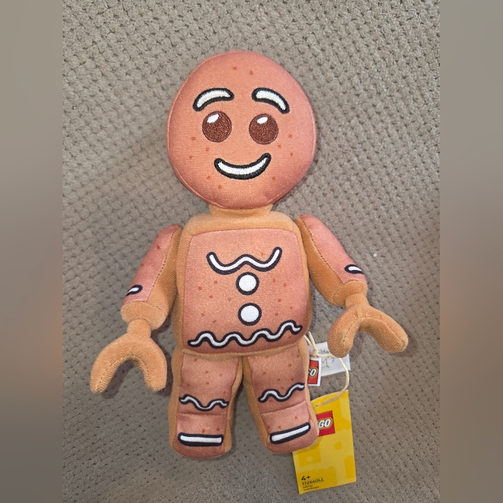 New Gingerbread Lego 9" Plush Collection 2025 172560LL Christmas 2025 Soft Toy - Picture 5 of 16
